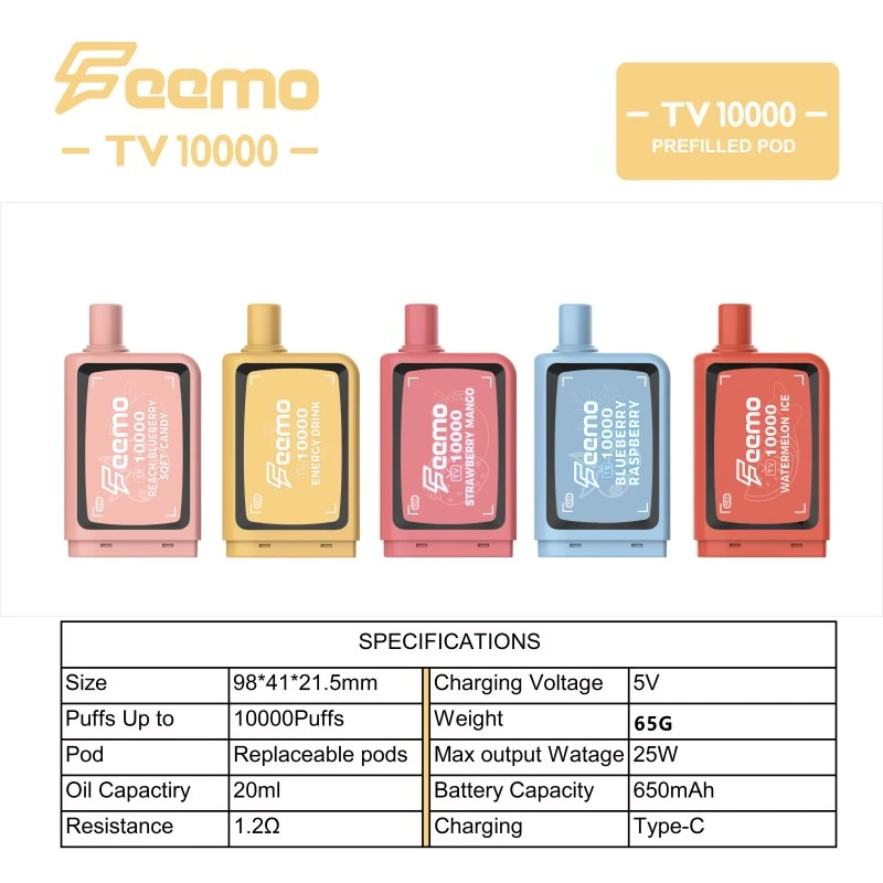 FEEMO tv 10000 PREFILLED POD