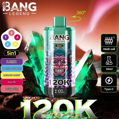 BANG LEGEND 120K, ļaujiet jums izjust vislielāko baudu