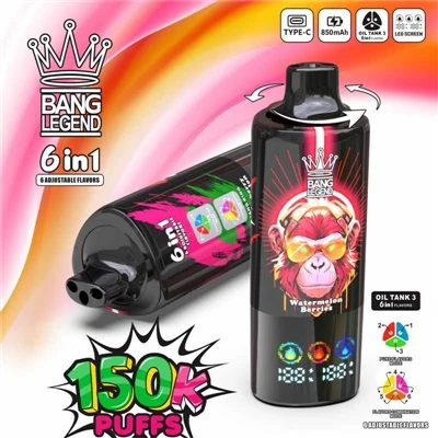 BANG LEGEND 150 K vienreizējās lietošanas e{1}}cigarete: novatoriska pieredze...