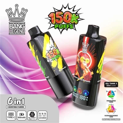 BANG LEGEND 150K PUFFS VAPE — jauns etalons augstas{1}}vienreizējās lietošana...
