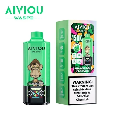 WASPE Aiviou 6 in 1 150K Puffs vienreizējās lietošanas vape — liela- ietilpīb...