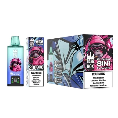 BANG BOX 200 K vienreizējās lietošanas vape — vēlamā izvēle lielai ietilpībai...