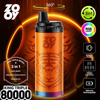 ZOOY KING 3-in-1 80000 vienreizējās lietošanas el