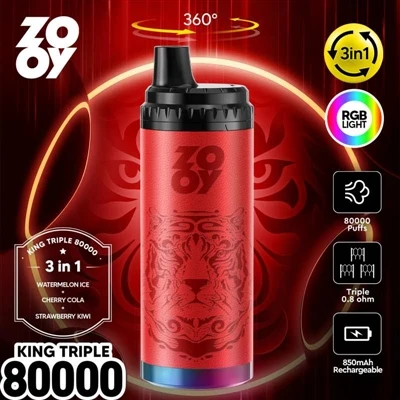 ZOOY KING 3-in-1 80000 vienreizējās lietošanas vape: tehnoloģiski jauninājumi...