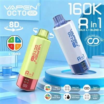 Vairākas garšas bez kompromisiem: kā Vapen Octo 160K 8in1 no jauna definē vie...