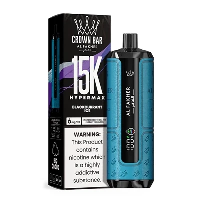 AL Fakher Crown Bar Hypermax 15K: augstas klases vienreizējās lietošanas e{2}...