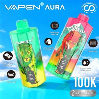 VAPEN AURA 100K: ja vienreiz lietojams, tas vairs nenotiek