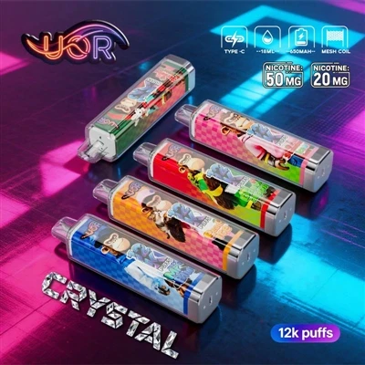 UOR CRYSTAL 12K: profesionāla pieredze vienreizējās lietošanas vape
