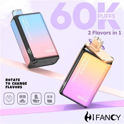 HIFANCY TWINS MAX 60K — dubultā garšas eksplozija, jūsu garšas piedzīvojums s...