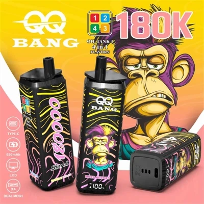QQ BANG 180K 4in1: izcila vape pieredze ar četrām garšām vienā piegājienā