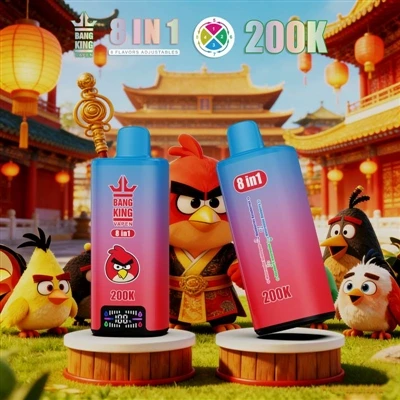 BANG KING VAPEN 200K 8IN1: izcilākā e-cigarešu pieredze ar dažādām garšām un ...