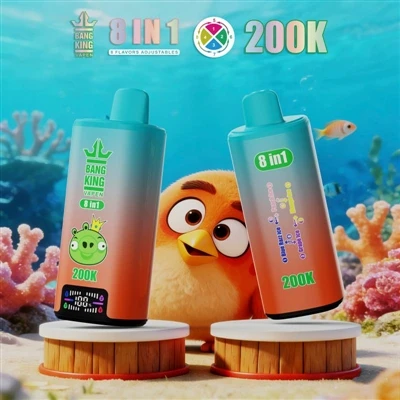BANG KING VAPEN 200K 8IN1: izcilākā e-cigarešu pieredze ar dažādām garšām un ...
