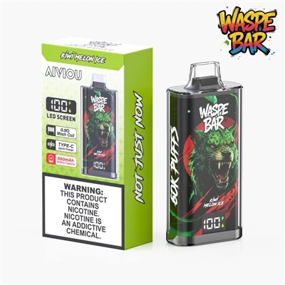 Waspe Bar 60000: Jaunais liela apjoma vienreizlietojamo e{1}cigarešu mīļais