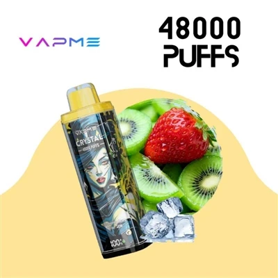 VAPME CRYSTAL 48000: lielas ietilpības vienreizējās lietošanas e{2}cigarete, ...
