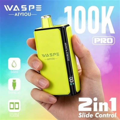 Waspe Double Flavor 100K Pro: kad Vaping sāk teikt nē garlaicībai