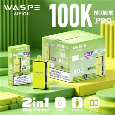 Waspe Double Flavor 100K Pro: kad vienreizējās lietošanas vapes sāk teikt nē ...