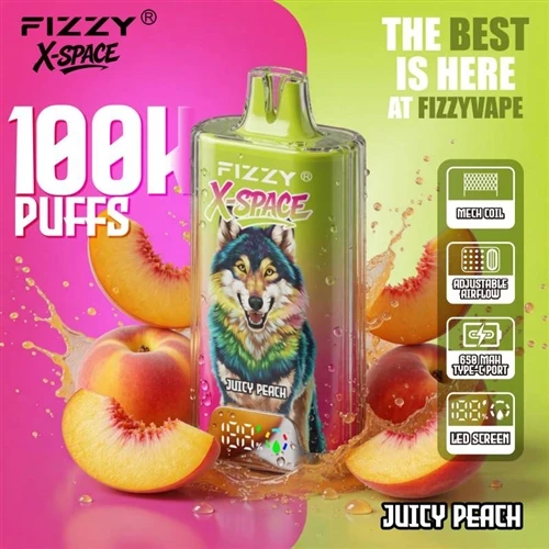 Fizzy X Space 100K: novērojumi par lielas ietilpības vienreizlietojamo tvaiku...