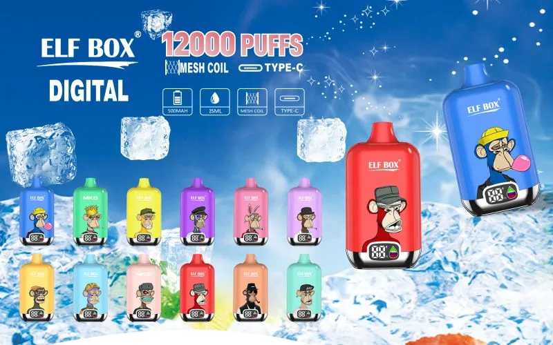 ELF BOX Digital 12000 puffs puffs vape ELF BOX Digital 12000 puffs puffs vape