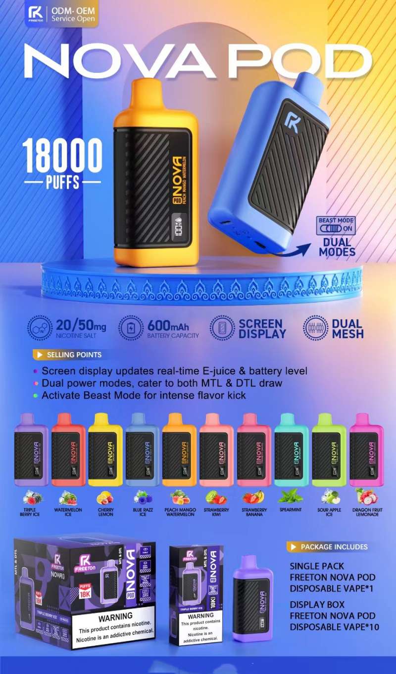 Freeton NOVA POD 18000 puffs Freeton NOVA POD 18000 puffs