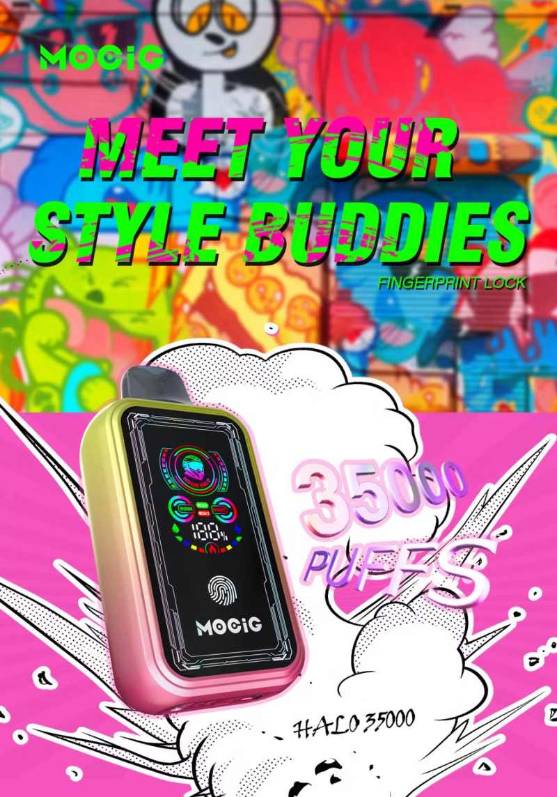 Mocig-Halo-35000puffs-Bood-Video-Salt-Switch-Smartphone-Turbo-38K-Peek-Bar-Cigarrillo-Electronico-Jnr-Puff-Bar-Disposable-VapeMOCIG HALO 35000