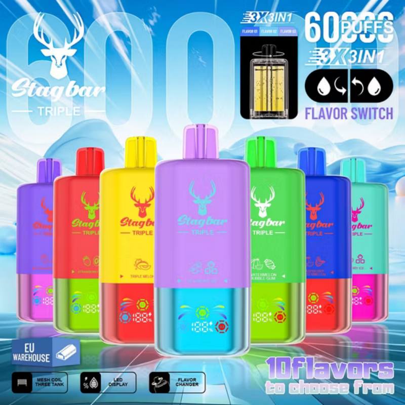 Stag-Bar-Triple-60000-Puff-Vape-60K-Super-Distributors-EU-Warehouse-Vaper-Electronic-Cigarettes-3-Flavors-in-1-Smart-Wholesale-I-Disposable-Vape-Germany STAG BAR TRIPLE 60000