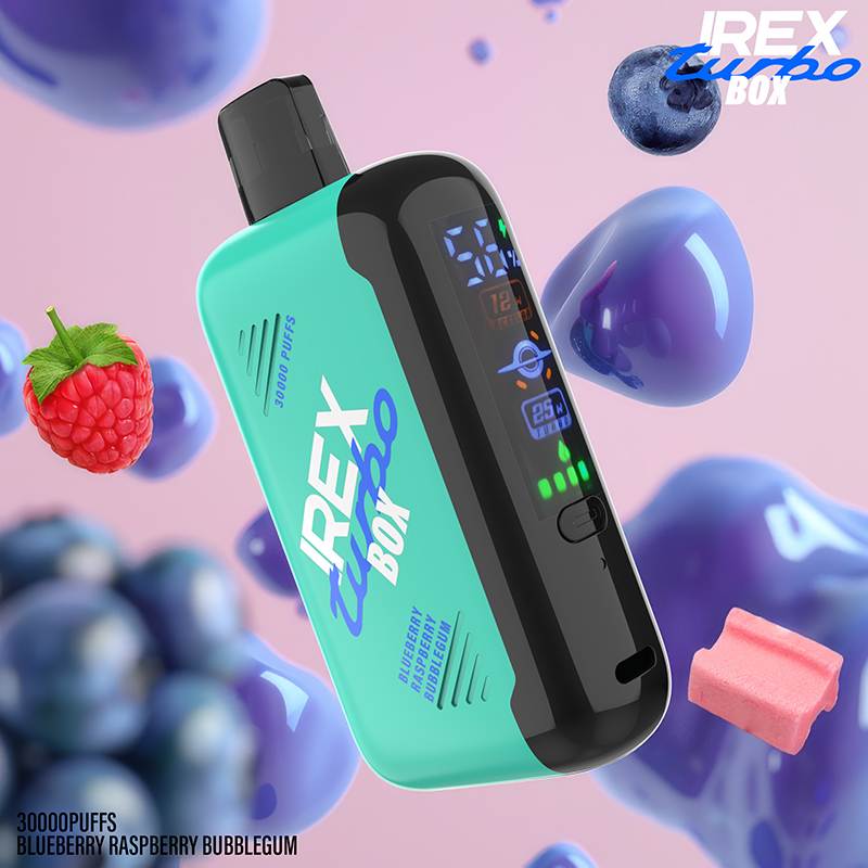 blueberryraspberrybubblegumIREX TURBO BOX 30000 PUFFS blueberryraspberrybubblegumIREX TURBO BOX 30000 PUFFS