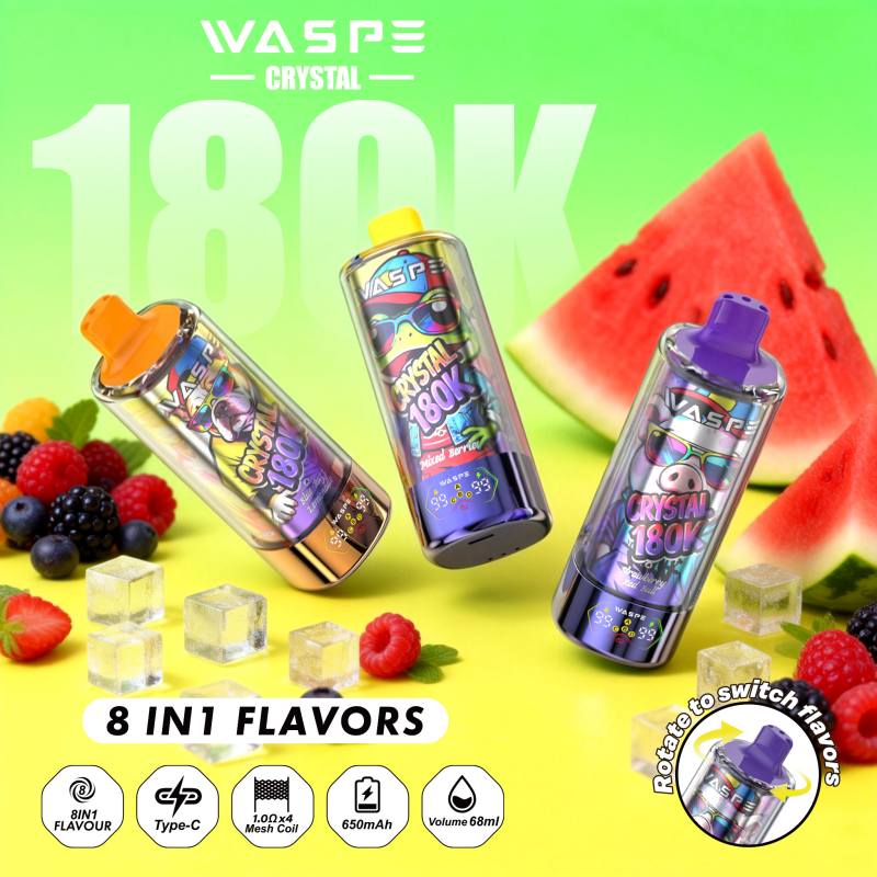Waspe Crystal 8 in 1 180K puffs 1