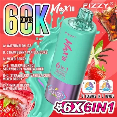 Fizzy Max III 60k 6 ar 1 garšu