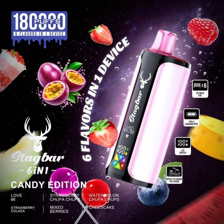 StagBar 6in1 180K Puffs Vap price