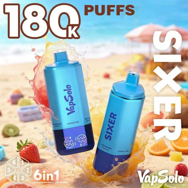 Vapsolo Sixer 180000 6in1 price Vapsolo Sixer 180000 6in1 price
